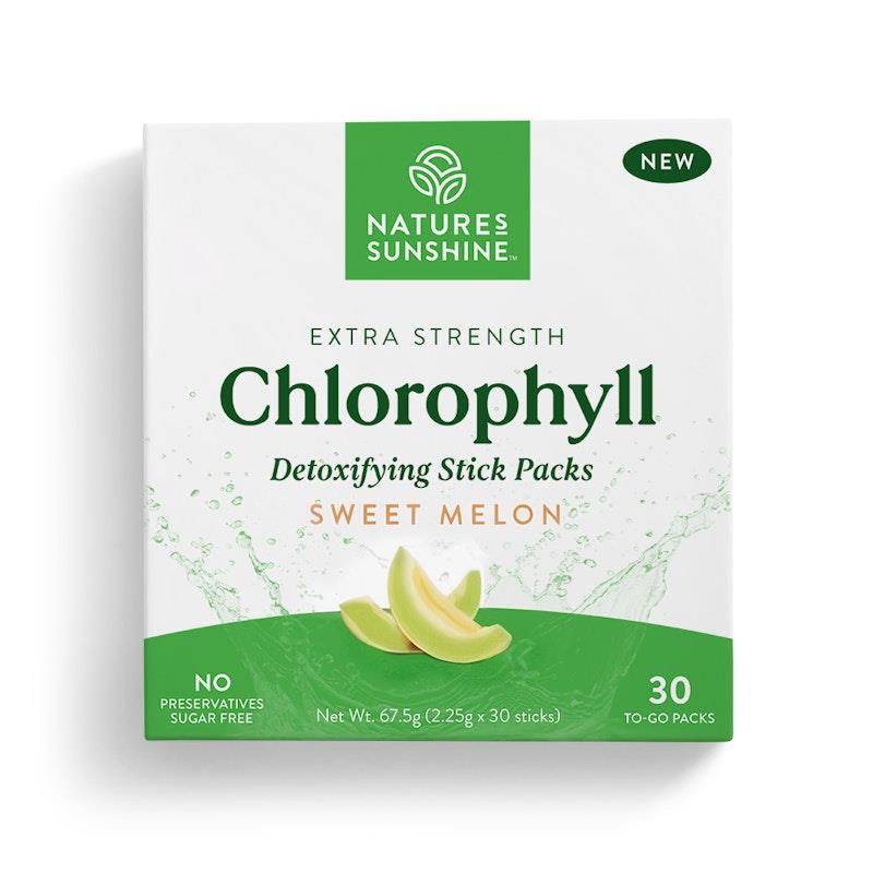 Load image into Gallery viewer, Nature's Sunshine Extra Strength Chlorophyll (30 Stick Packs) Sweet Melon
