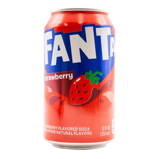 American Cans 355mL Fanta Strawberry 12Pack