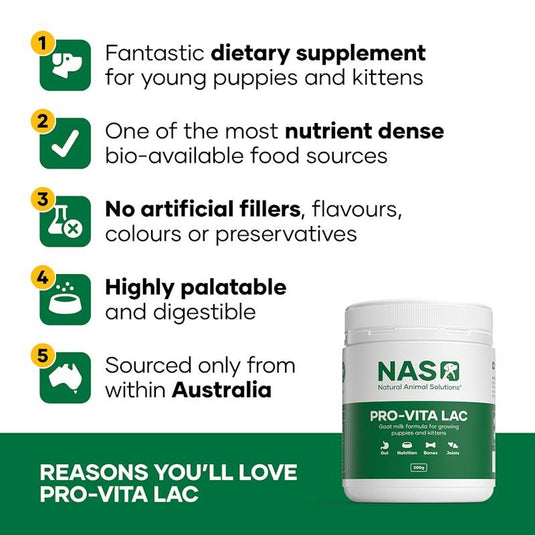 Natural Animal Solutions Pro-Vita Lac 200g