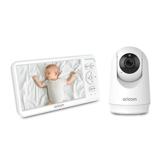 Oricom 6″ Video Baby Monitor with Motorised Pan Tilt and Duck Digital Bath and Room Thermometer Bundle
