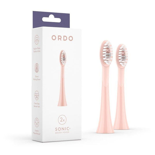 ORDO Sonic Lite Toothbrush & 2x Brush Head Bundle Petal