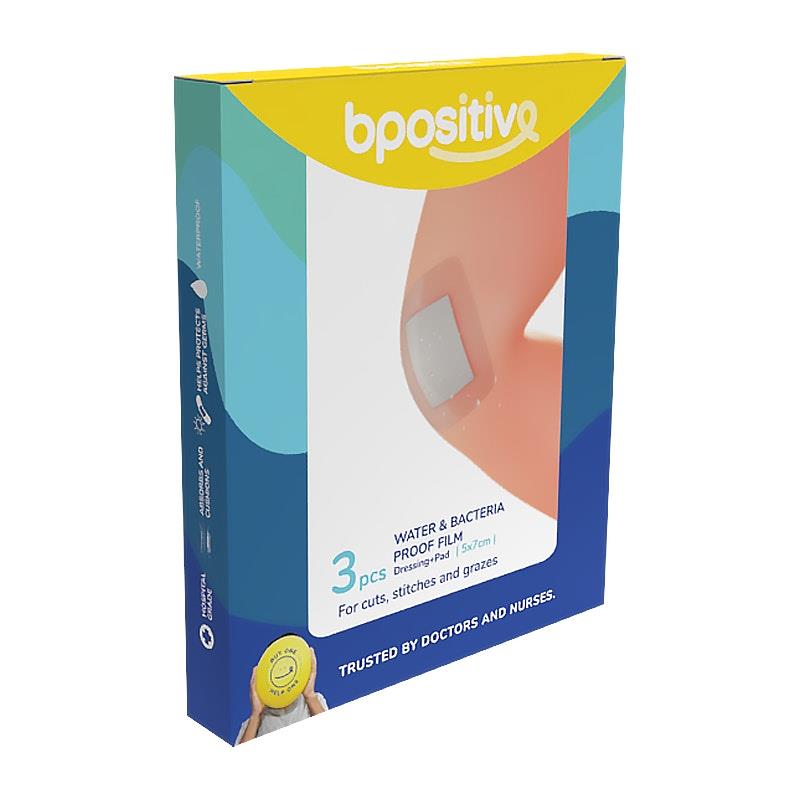 Load image into Gallery viewer, bpositive Water &amp; Bacteria-Proof Dressing Pad 5x7cm 2Pack
