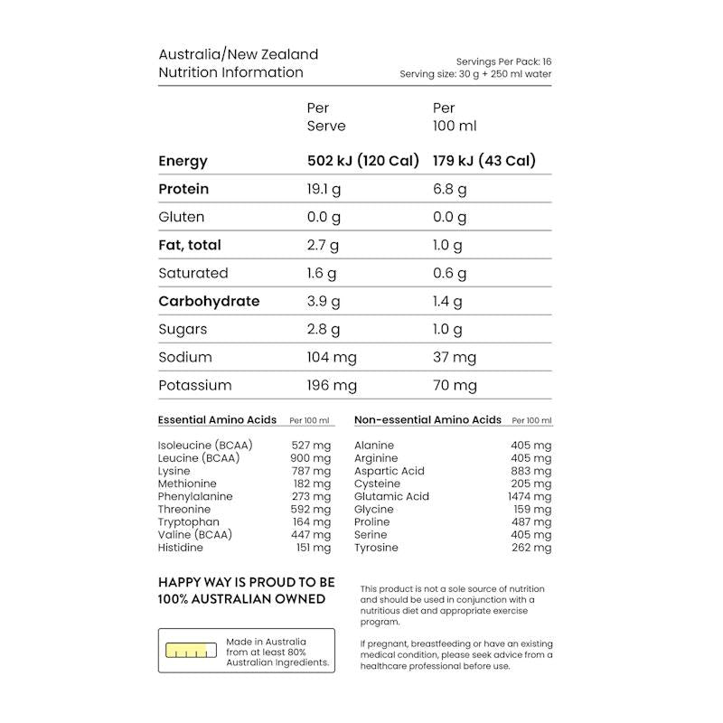 Load image into Gallery viewer, Happy Way Chocolate Hazelnut Whey Protein Powder 500g
