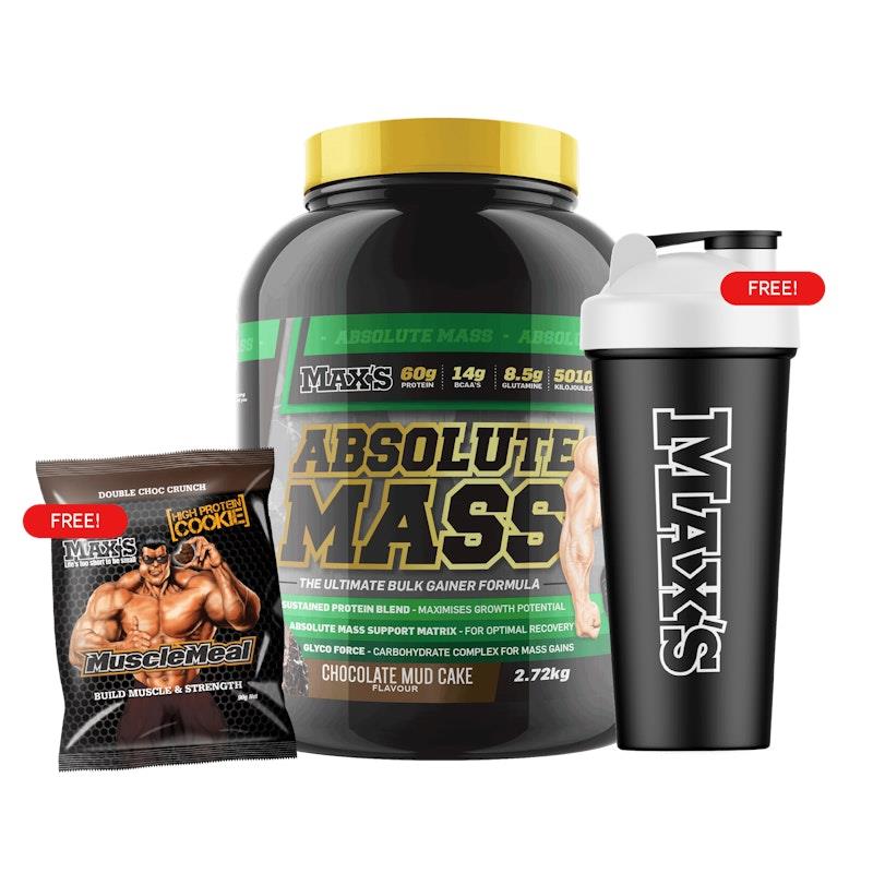 Load image into Gallery viewer, MAX'S Absolute MASS Bundle 2.72kg - Choc Fudge Sundae Bundle

