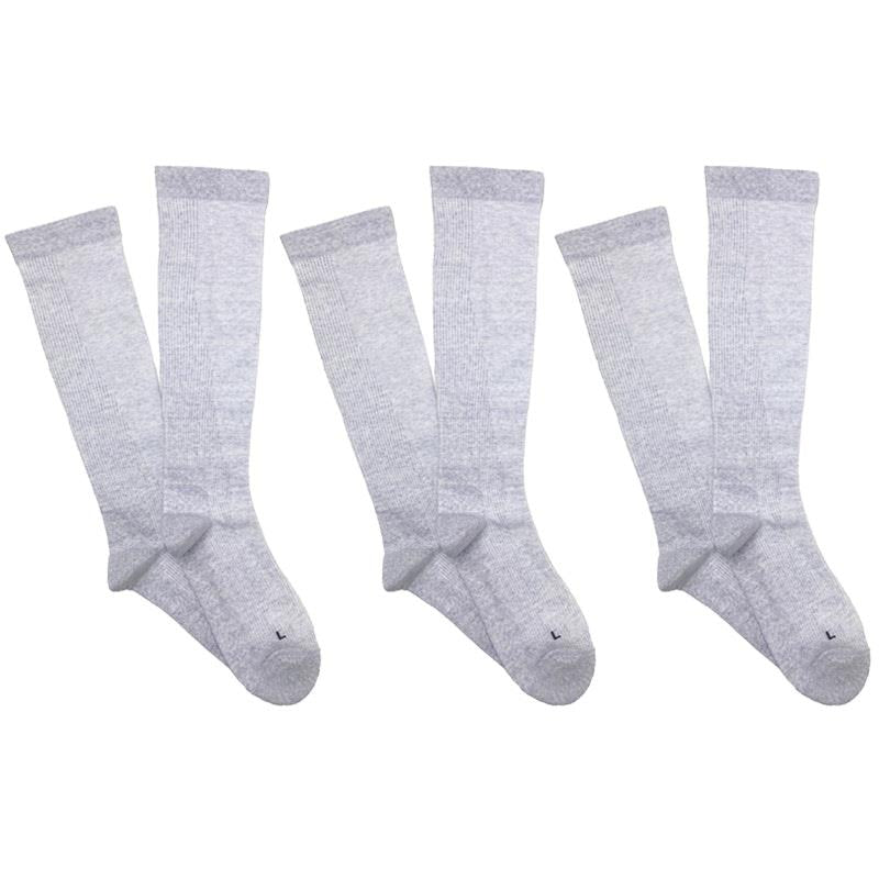 Load image into Gallery viewer, Overlander 3 pairs of Men's Merino Wool Health Compression Socks - Grey Melange Size 6-10
