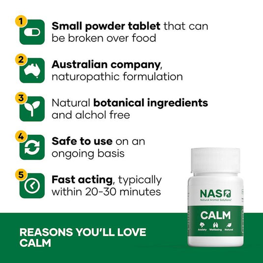Natural Animal Solutions Calm 30 Chewable Tablets