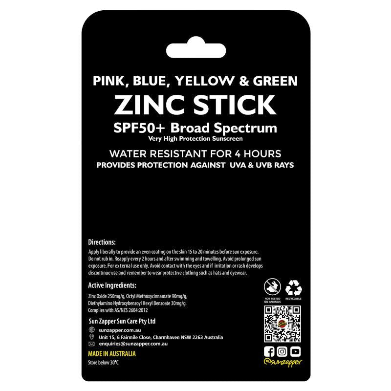 Load image into Gallery viewer, SUN ZAPPER Zinc Stick Rainbow SPF 50+ 4Pack
