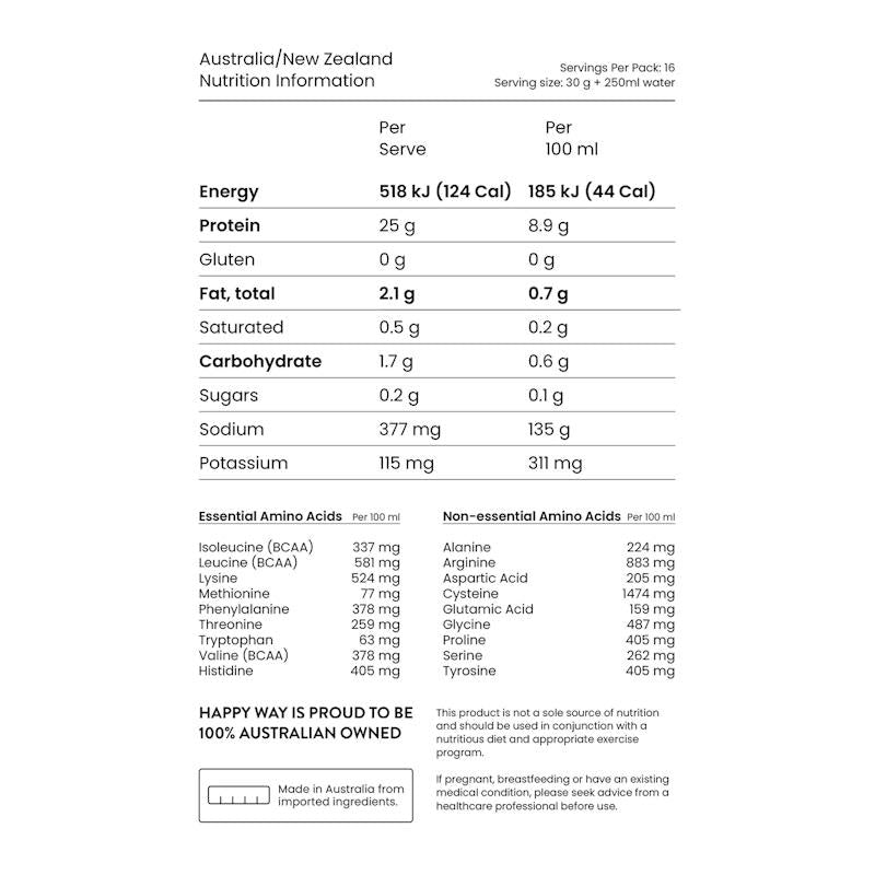 Load image into Gallery viewer, Happy Way Chocolate Hazelnut Vegan Protein Powder 500g
