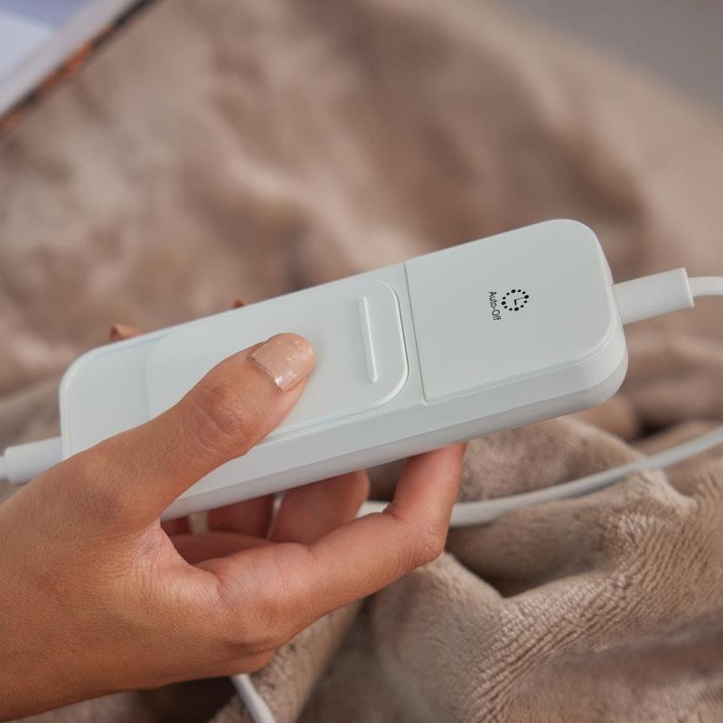 Load image into Gallery viewer, Homedics Heated Throw Blanket Cream
