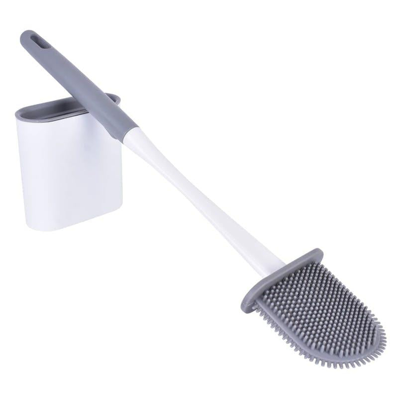Load image into Gallery viewer, Clevinger Flexible Silicone Toilet Brush &amp; Holder 2Pack
