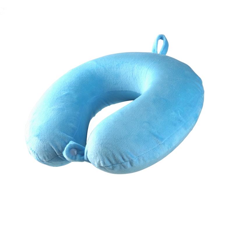 Load image into Gallery viewer, Laser Memory Foam Neck Pillow Blue
