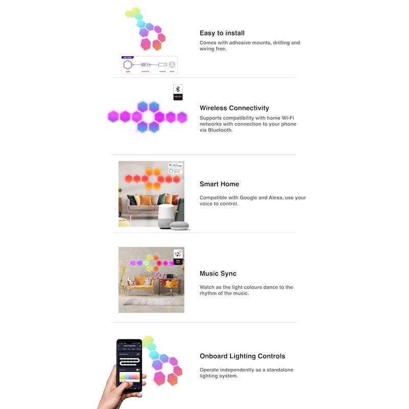 Load image into Gallery viewer, Laser Smart Home DIY Hexagon Light Multicolor
