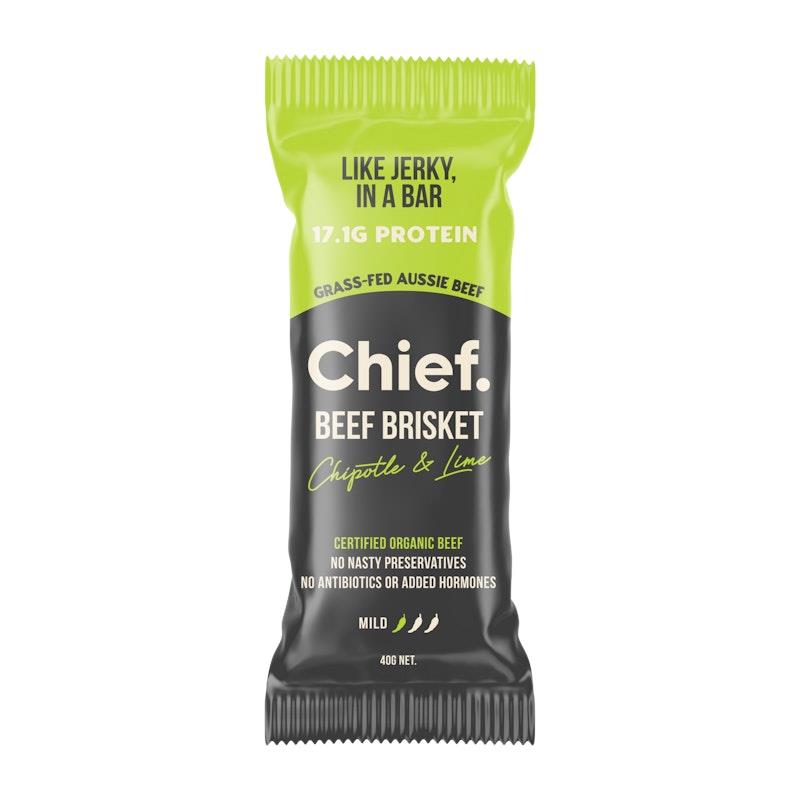 Load image into Gallery viewer, Chief Organic Beef Bars - Chipotle &amp; Lime 12 Pack
