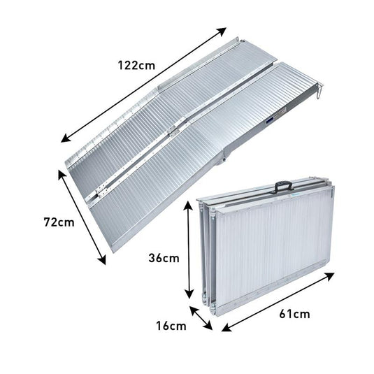 Kartrite Aluminium Portable Wheelchair Ramp R02 4 Feet