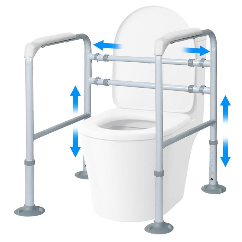 Load image into Gallery viewer, Equipmed Over Toilet Support Frame Safety Grab Rail Aid 125Kg Max Capacity 1Unit
