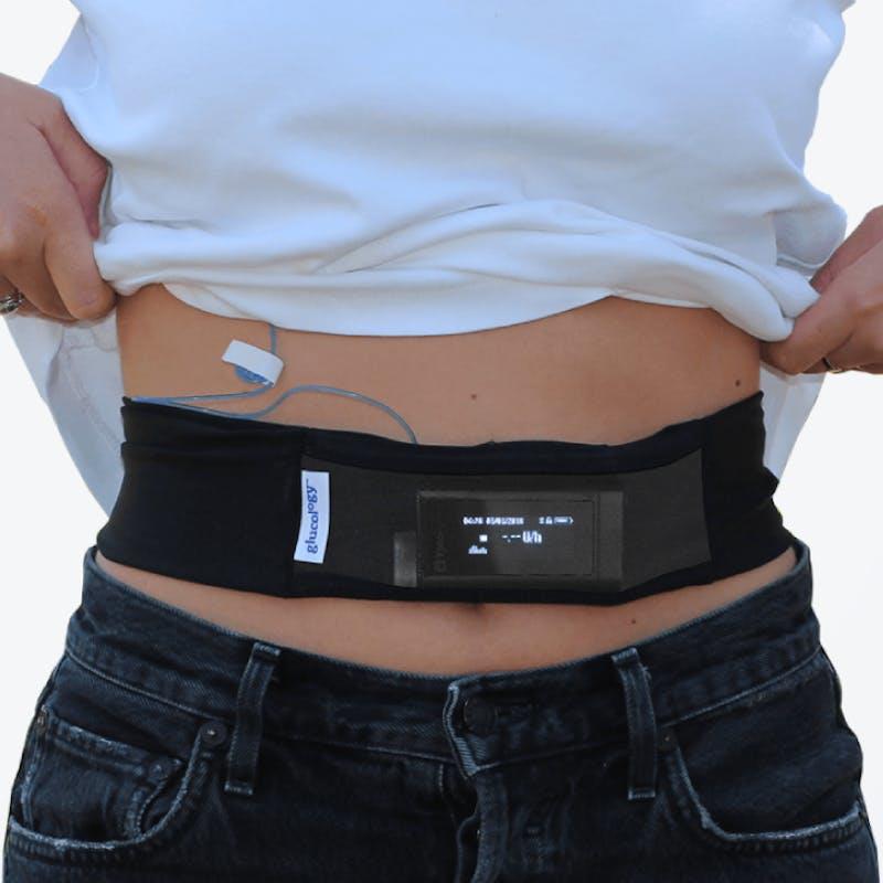 Load image into Gallery viewer, Glucology Insulin Pump Waist Belt Black Extra Large
