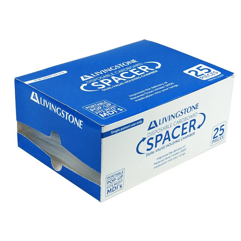Load image into Gallery viewer, Livingstone Disposable Biodegradable Cardboard Asthma Spacer 25Pack

