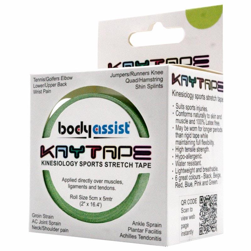 Load image into Gallery viewer, BodyAssist Kaytape Sports-Stretch Tape x 2 Rolls Green
