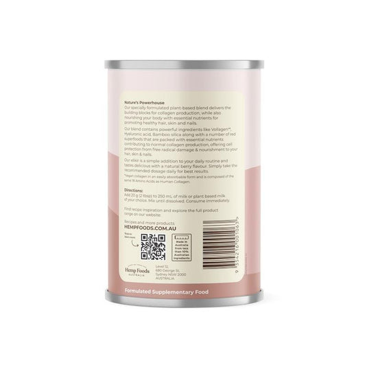 Hemp Foods Australia Plant-Based Collagen+ 240g Twin Pack