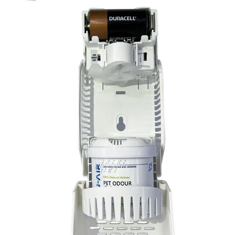 Load image into Gallery viewer, SAN-AIR Pet Odour Gel 75g with Fan Dispenser Bundle

