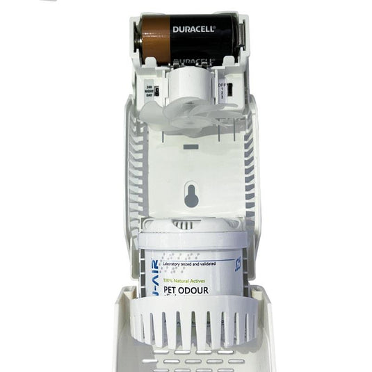 SAN-AIR Pet Odour Gel 75g with Fan Dispenser Bundle