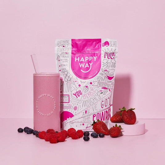 Happy Way I Love You Berry Much Whey Protein Powder Travel Packs 6x60g