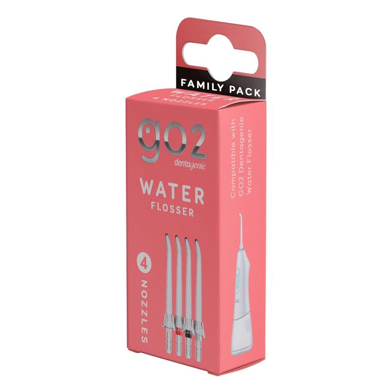 Load image into Gallery viewer, GO2 Dentagenie Water Flosser Replacement Nozzle Family Pack 4Pack
