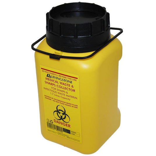 Livingstone Needles Sharps Waste Collector 1unit
