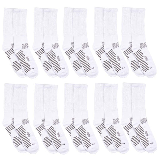 Benefeet 10 pairs of Men's Bamboo Socks - White Size 11-14