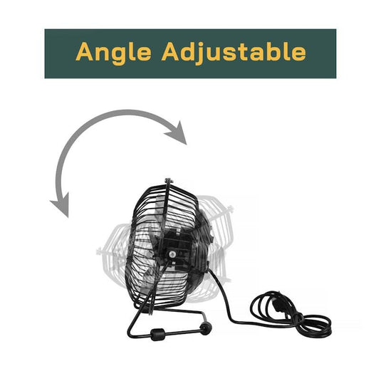 Living Today 360 Degree Tilt Adjustable USB Portable Mini Desk Fan 1Unit