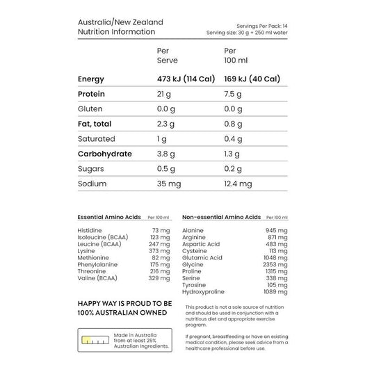 Happy Way Ashy Bines Passionfruit Whey Protein Water Powder 420g
