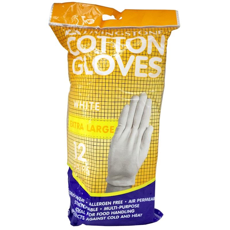 Load image into Gallery viewer, Livingstone Cotton Gloves Extra Large 12 Pairs/Bag
