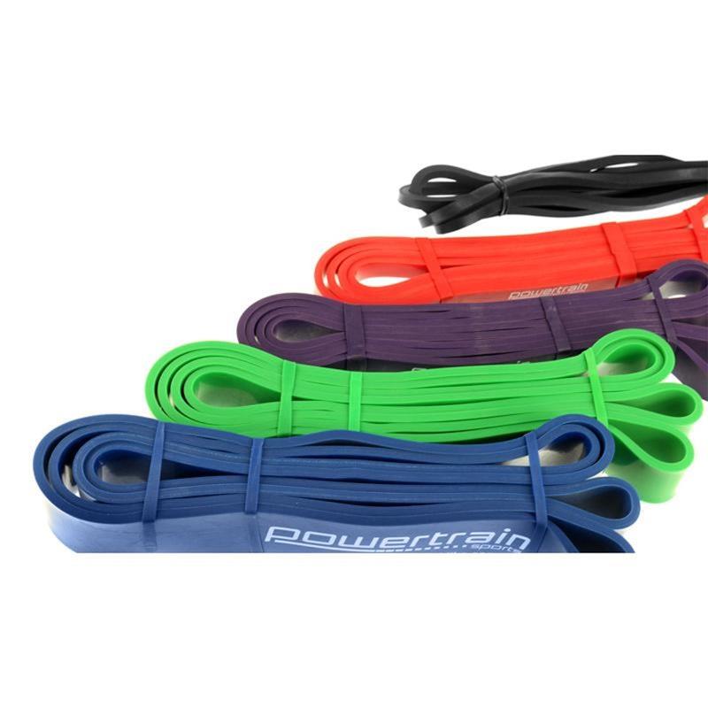 Load image into Gallery viewer, Powertrain Home Gym Workout Resistance Exercise Band - 5 Pieces Set
