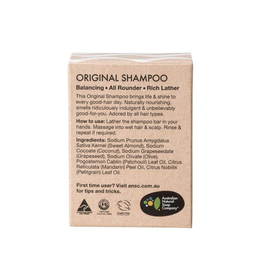 Australian Natural Soap Company Original Solid Shampoo 3Pack