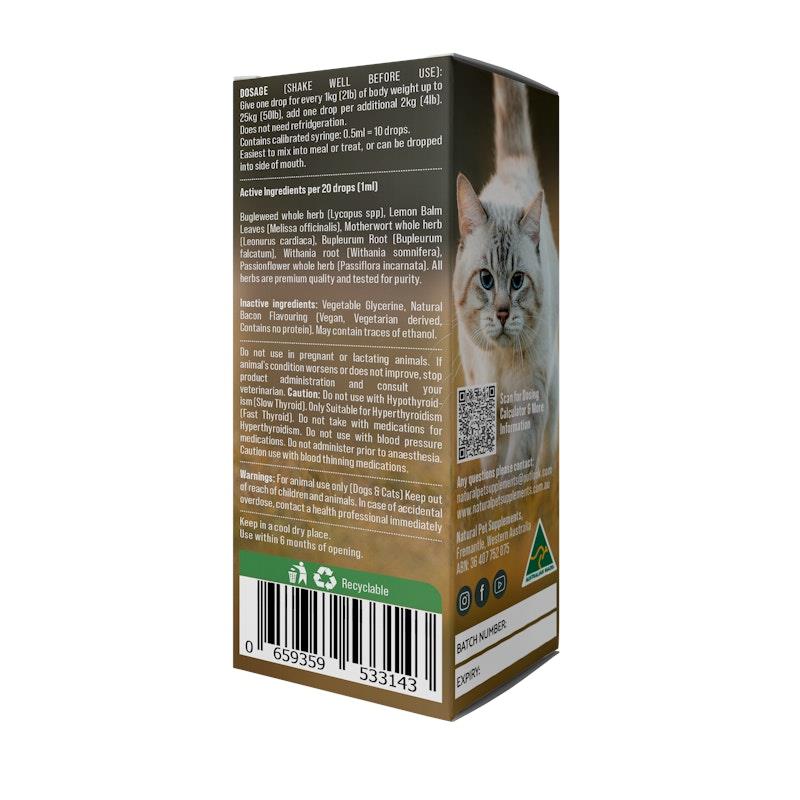 Load image into Gallery viewer, Natural Pet Supplements Hyperthyroid Support Herbal Tincture for Cats 100ml

