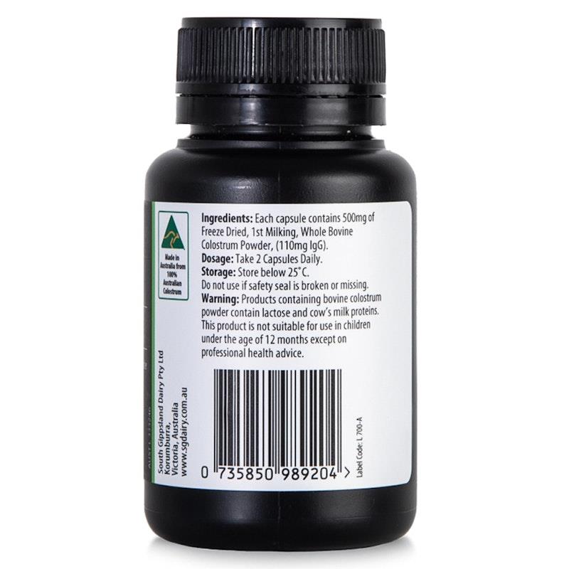 Load image into Gallery viewer, SGD Bio Colostrum Capsules 110mg IgG 60 Capsules

