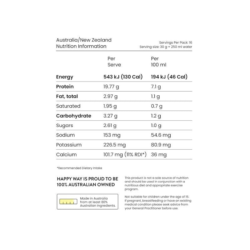 Load image into Gallery viewer, Happy Way Double Choc Chip Whey Protein Powder 500g
