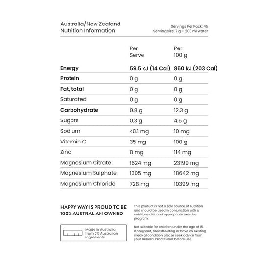 Happy Way Orange Magnesium Powder 315g
