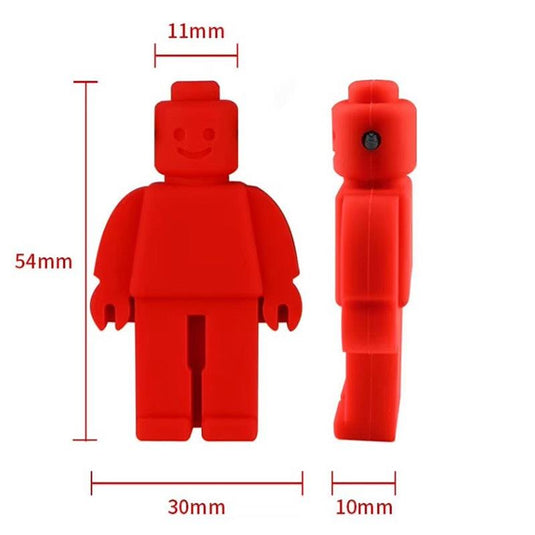 Sensory Safari Sensory Necklace Block Man Orange