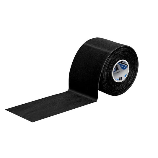 Strapit Advance Waterproof Kinesiology Tape 5cm x 5M - Black 2 Pack