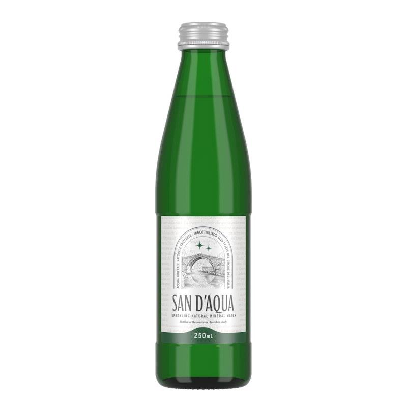 Load image into Gallery viewer, San D'Aqua Sparkling Mineral Water 250mL 24Pack
