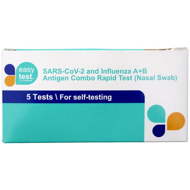 Load image into Gallery viewer, EasyTest COVID-19 Influenza A/B Antigen Combination Nasal Test Kit 5Pack
