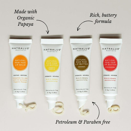 Natralus Natural Lip Balm & Butters Range Bundle