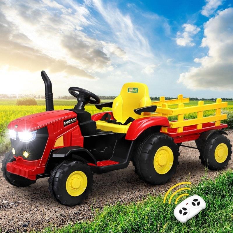 Load image into Gallery viewer, Mazam XL Ride On Tractor 12V Kids Electric Vehicle Remote Control Red

