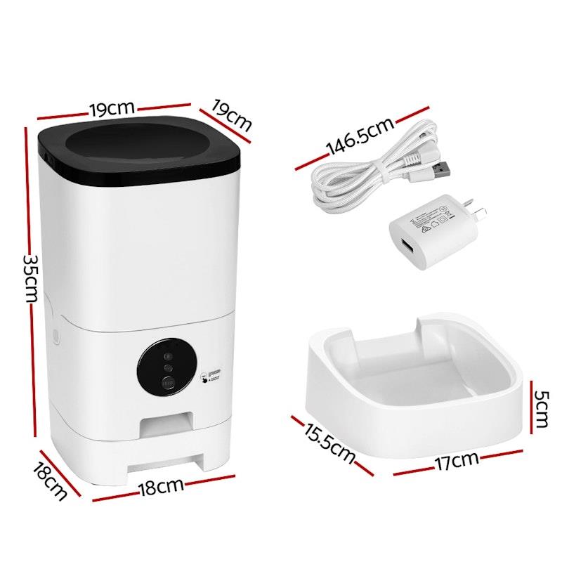 Load image into Gallery viewer, i.Pet Automatic Pet Feeder Wifi Auto Dog Cat Smart Food Dispenser Timer 6L
