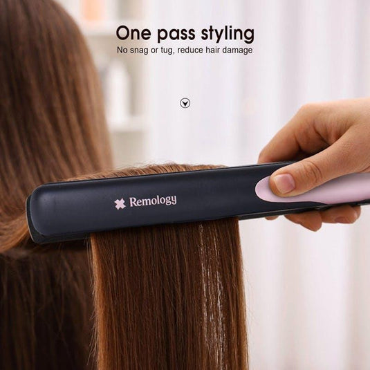 Remology Ceramic Hair Straightener – Fast Heat Flat Iron 1Unit
