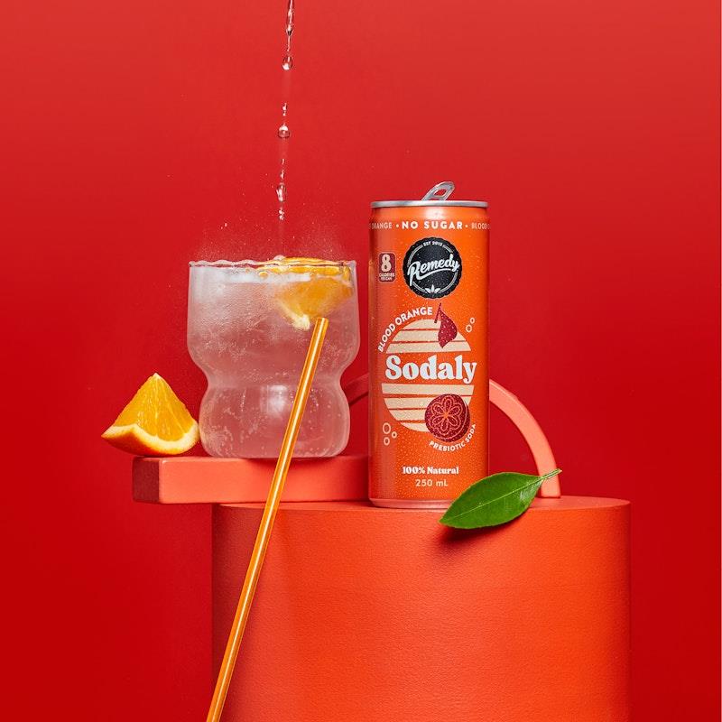Load image into Gallery viewer, Remedy Sodaly Blood Orange - 250ml x 24 Pack

