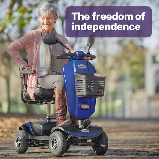 Equipmed Electric Mobility Scooter For Elderly Pathline (Blue)