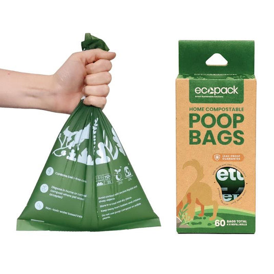 Ecopack Compostable Dog Poop Bags Bundle 4 Boxes/240 Bags