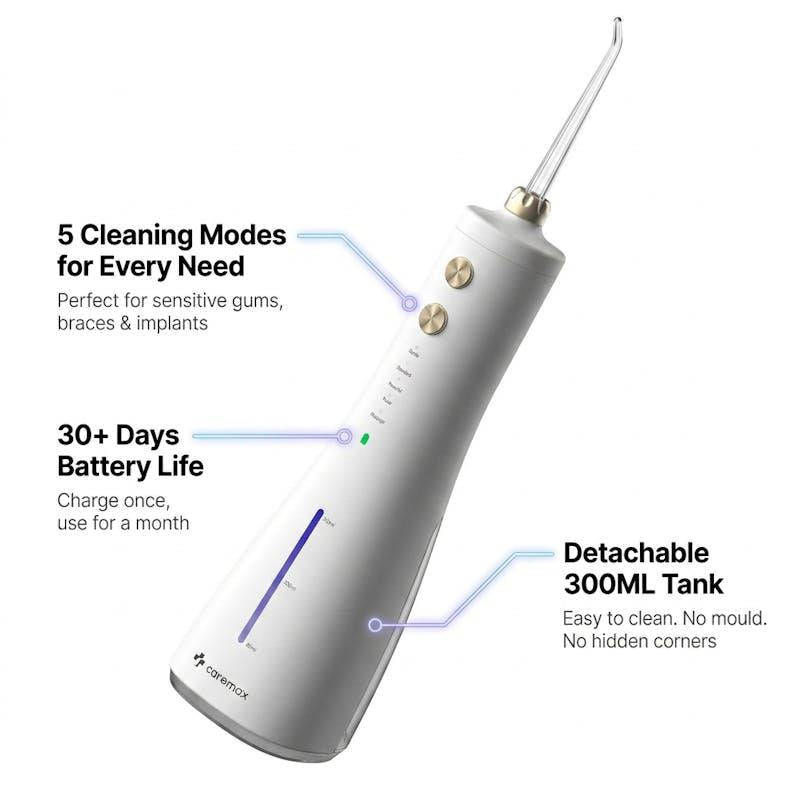 Load image into Gallery viewer, Caremax 200ml Rechargeable Water Flosser Dental Oral Irrigator Waterproof 1Unit
